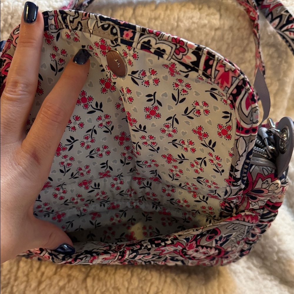 Vera Bradley Mini Carson Crossbody Purse in Gramercy Paisley Print - Picture 3 of 5
